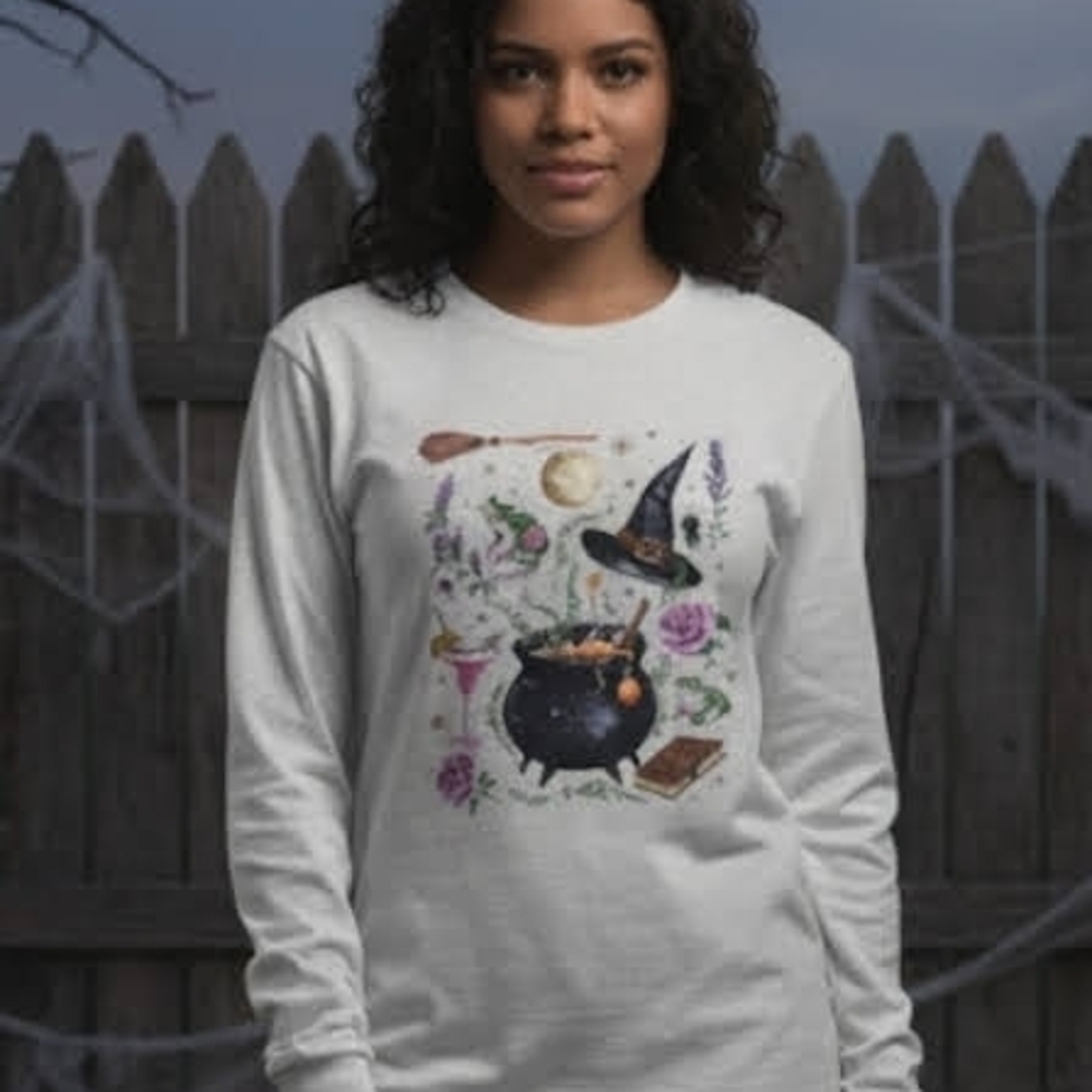 Halloween Witchy Things Long Sleeve Graphic Tshirt